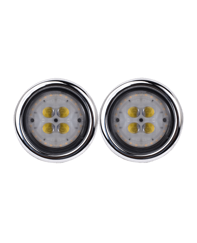 EECO 4 LED DUAL WITH DRL AMBER