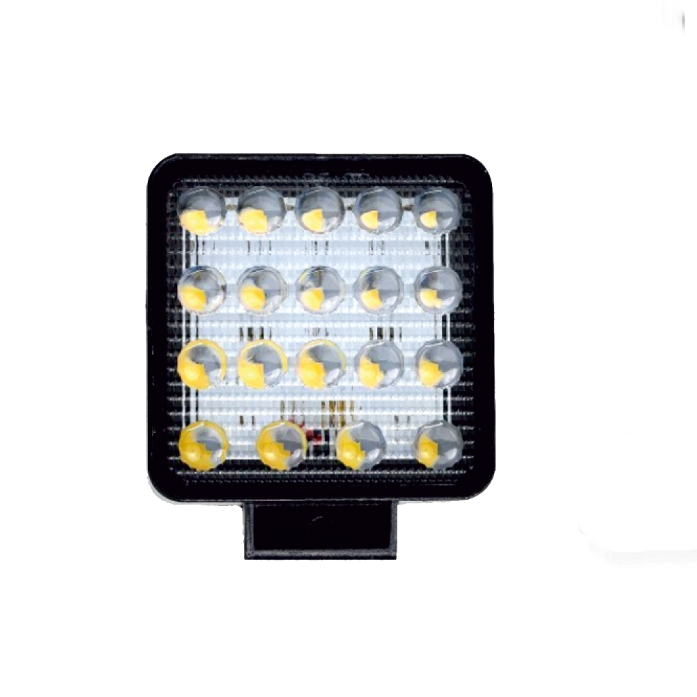 19 LED Lens Spot beam Square Light 12v-36v 56mm Housing