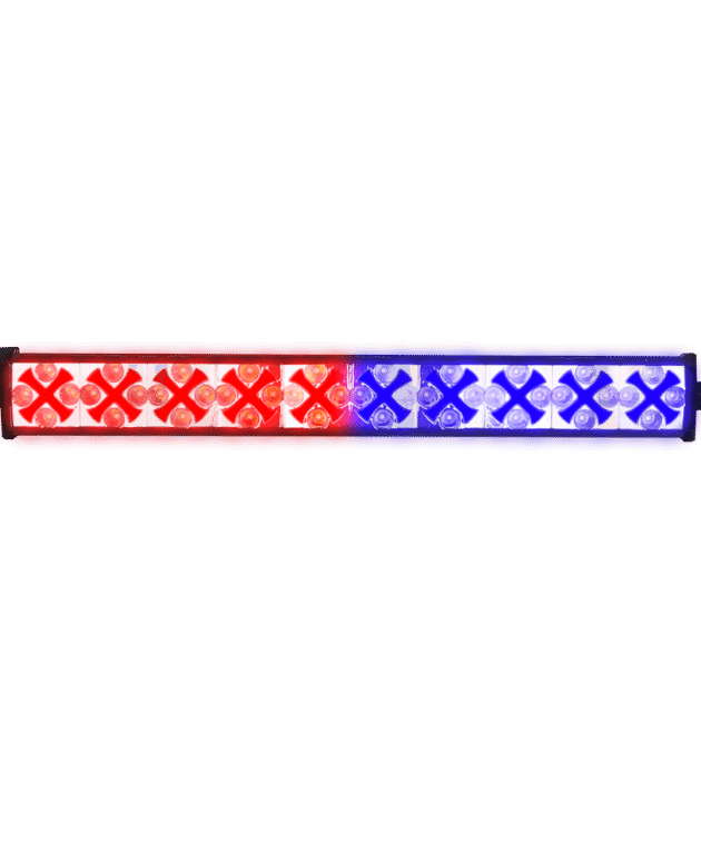 40 LED White+ 80 LED X Flashing