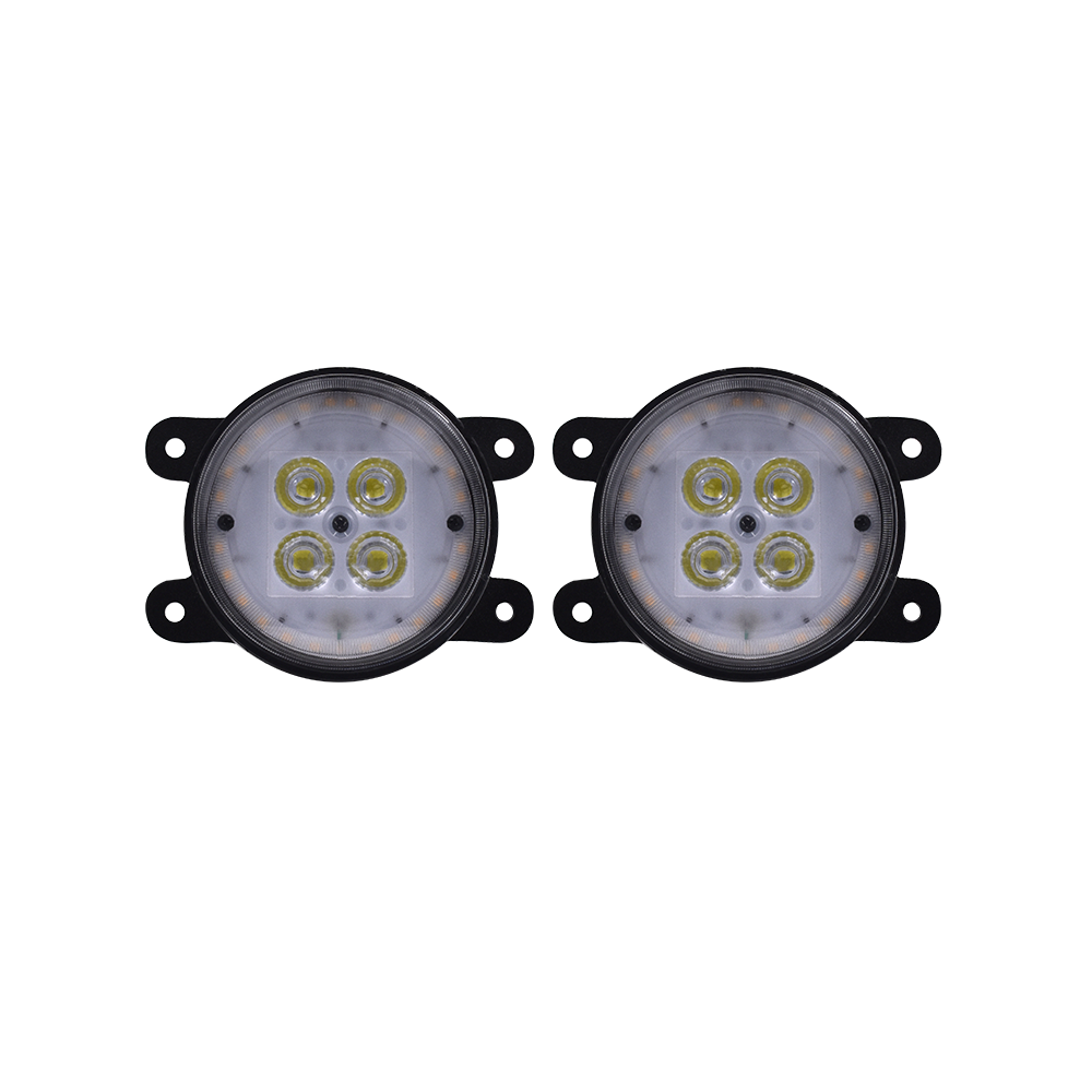 Universal 4 LED White With DRL Amber