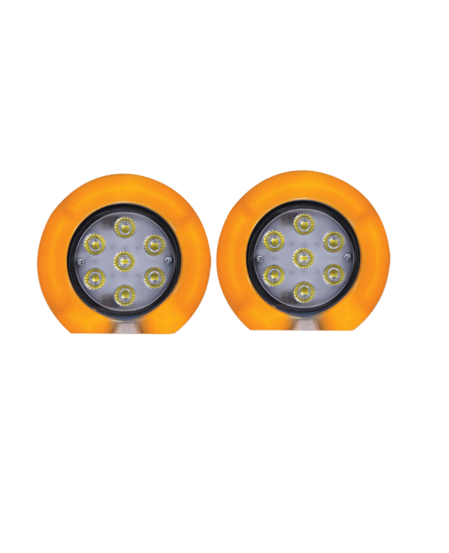BOLERO 7 LED WHITE WITH DRL AMBER