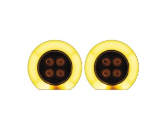 Bolero 4 LED White With DRL Amber